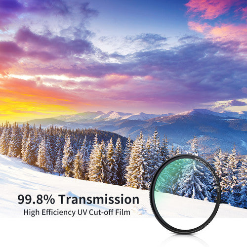 K&F Concept 58mm HD Ultra-Slim MC/UV Cut L380 Multicoated Filter with Nano Resistance Coating