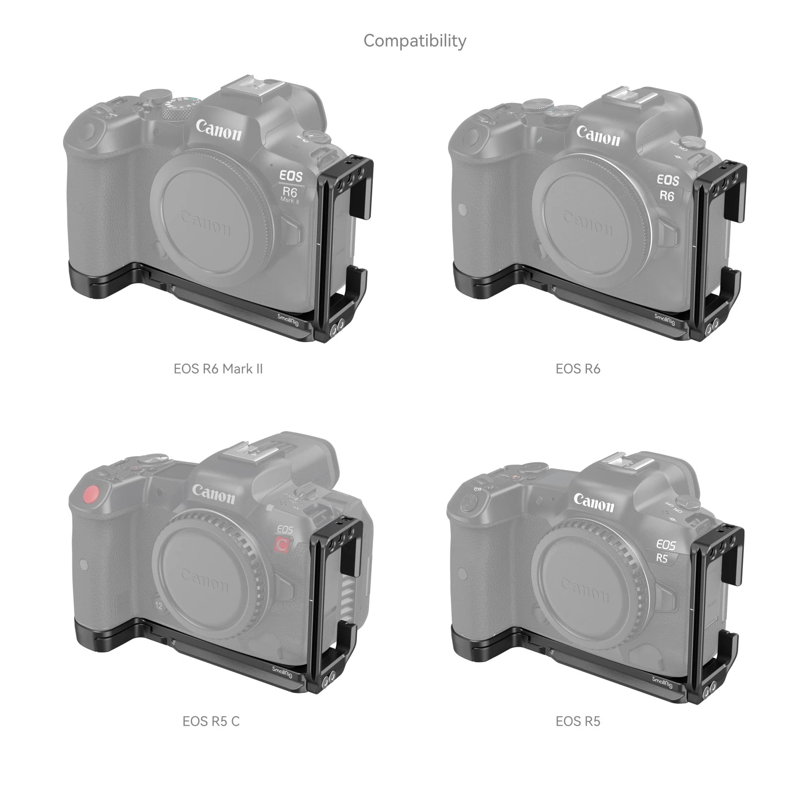 SmallRig L-Shape Mount Plate for Canon EOS R6 Mark II / R5 / R5 C / R6