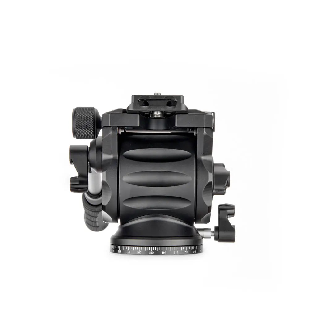 Camera tripod head on a white background