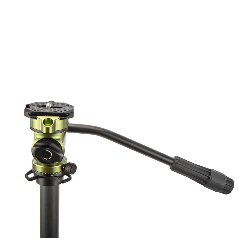 Mechanical device with a black and green color scheme on a white background
