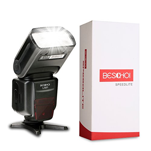 Beschoi L541 Speedlite Flash Universal On-camera Flash with LCD Display - Nikon