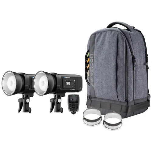 Westcott FJ400 II Strobe 2-Light Backpack Kit with FJ-X3 M Universal Wireless Trigger -(5713M)