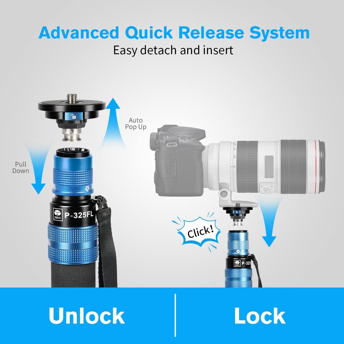 Product Image of Sirui Carbon Fibre Tripod with monopod kit and fluid head