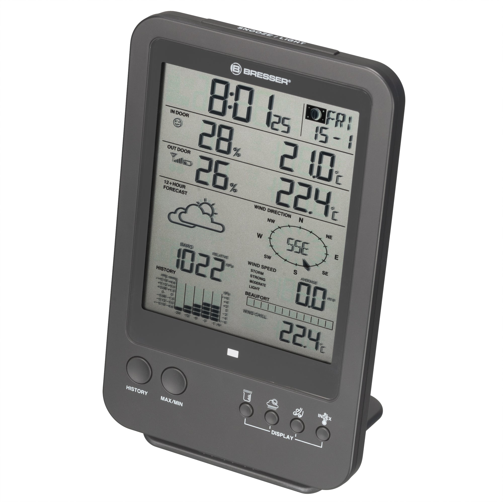 Clearance BRESSER Wireless Weather Station 5-in-1 Grey 7002513