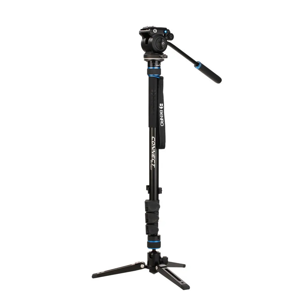 Benro MCT28AF Alu Connect Monopod Kit - Lever Leg Lock - 3 Leg Base - S2PRO Head front