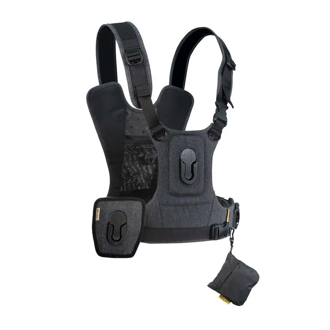 Cotton Carrier G3 Camera Harness - 1 Camera & 1 Binocular Harness - Grey
