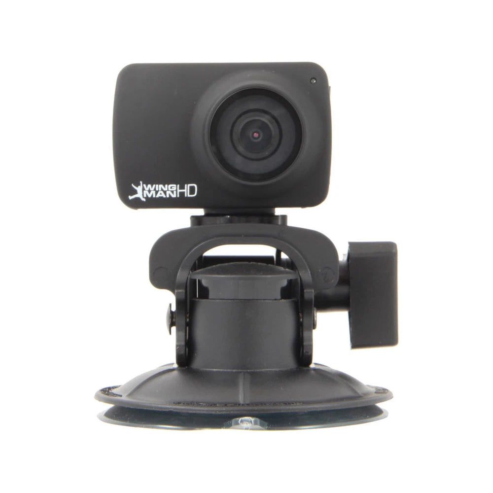 Car camera with suction cup on a white background