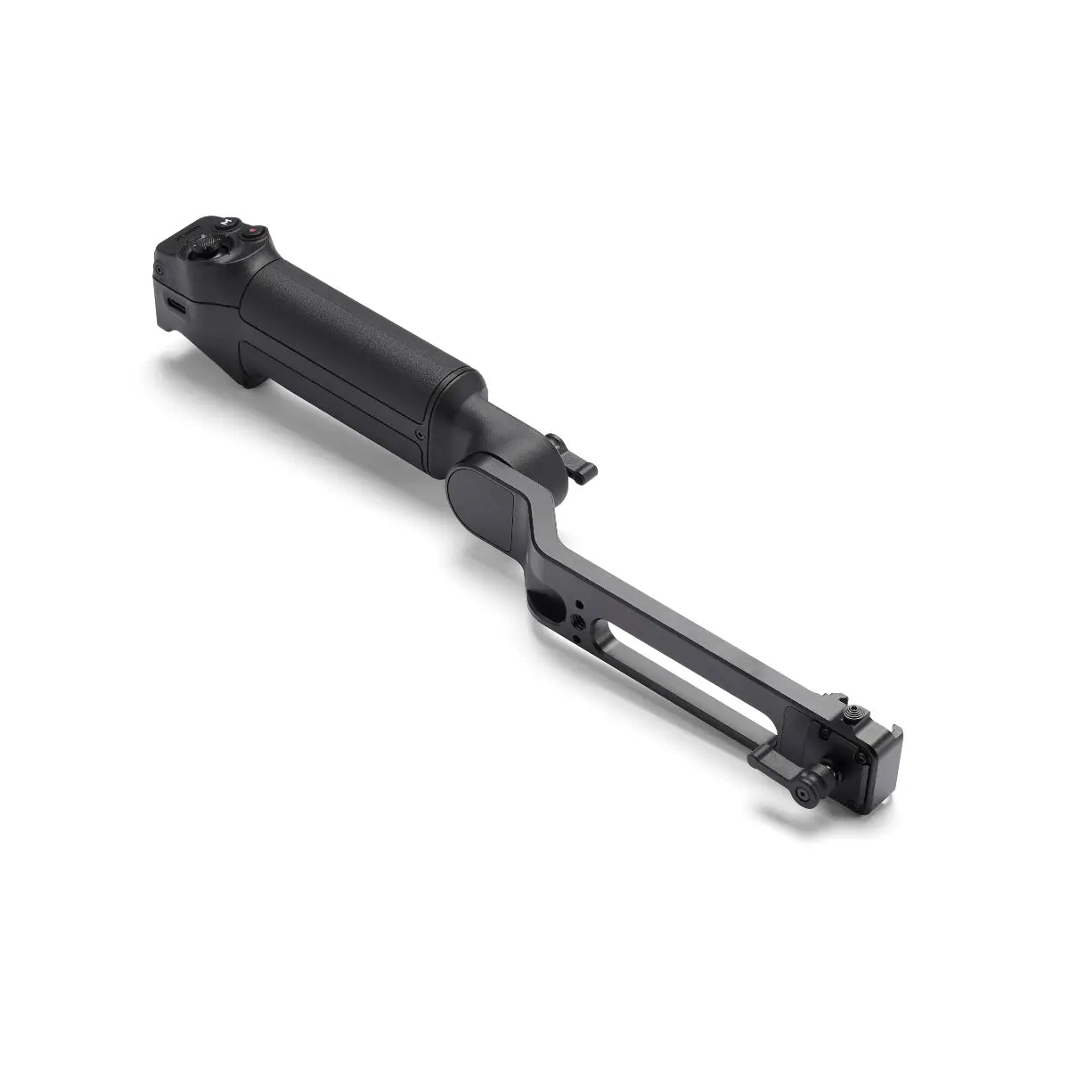 Black metal gun barrel on a white background