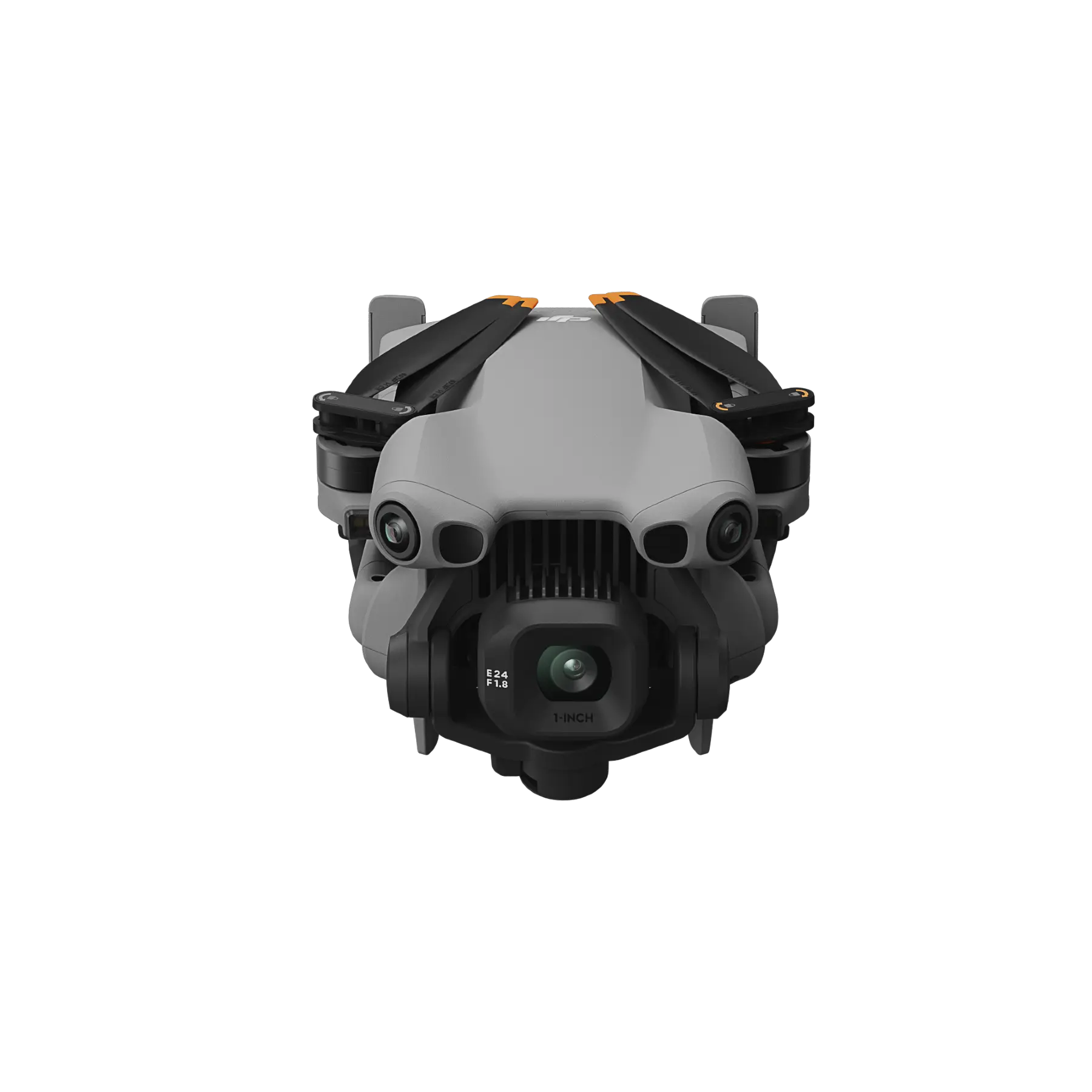 Top view of a drone on a white background