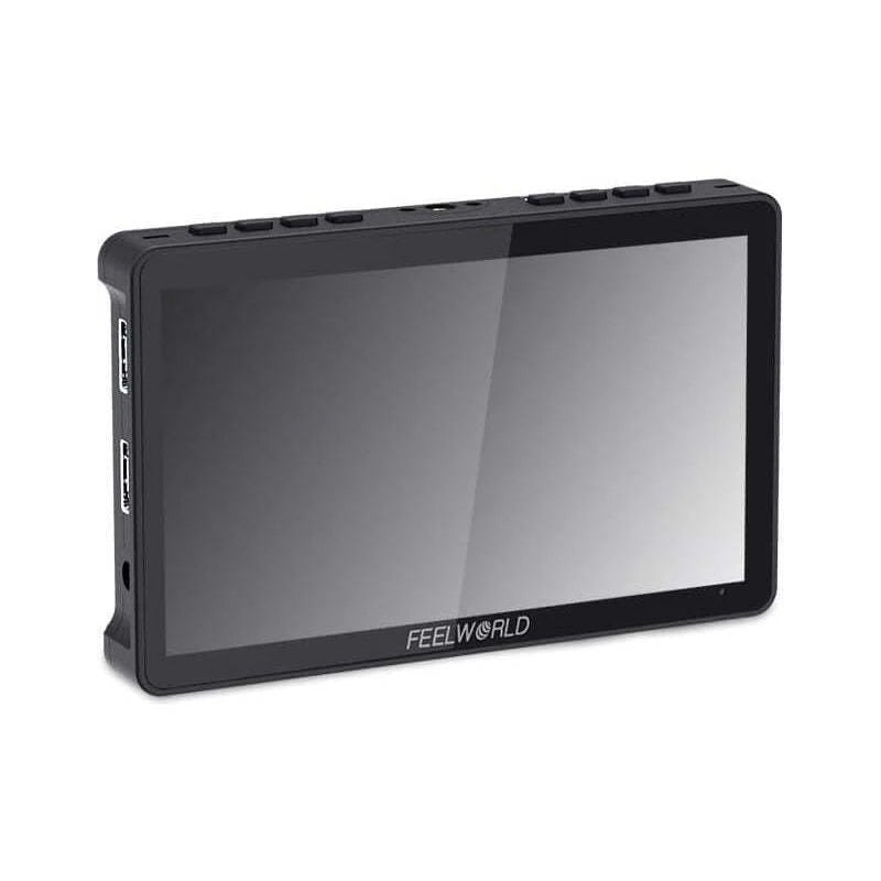 FeelWorld monitor with a black frame on a white background