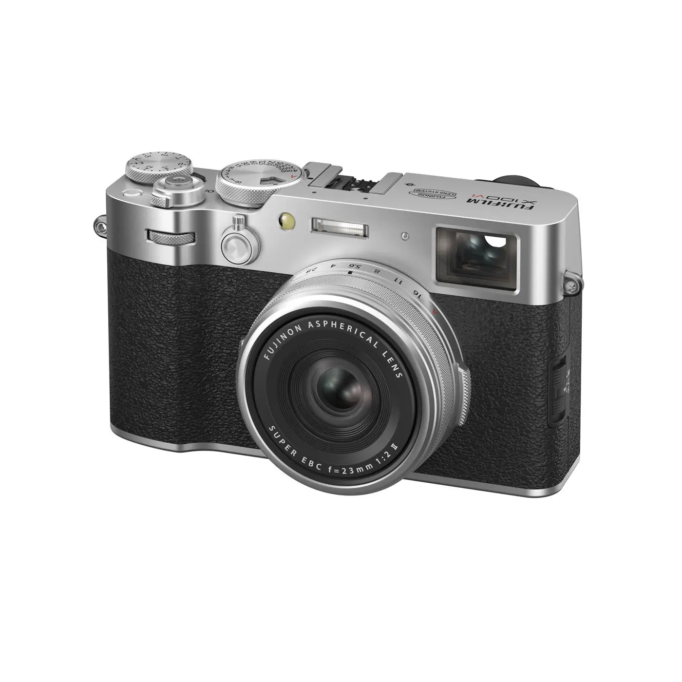 Fujifilm X100VI Digital Camera - Silver front from top