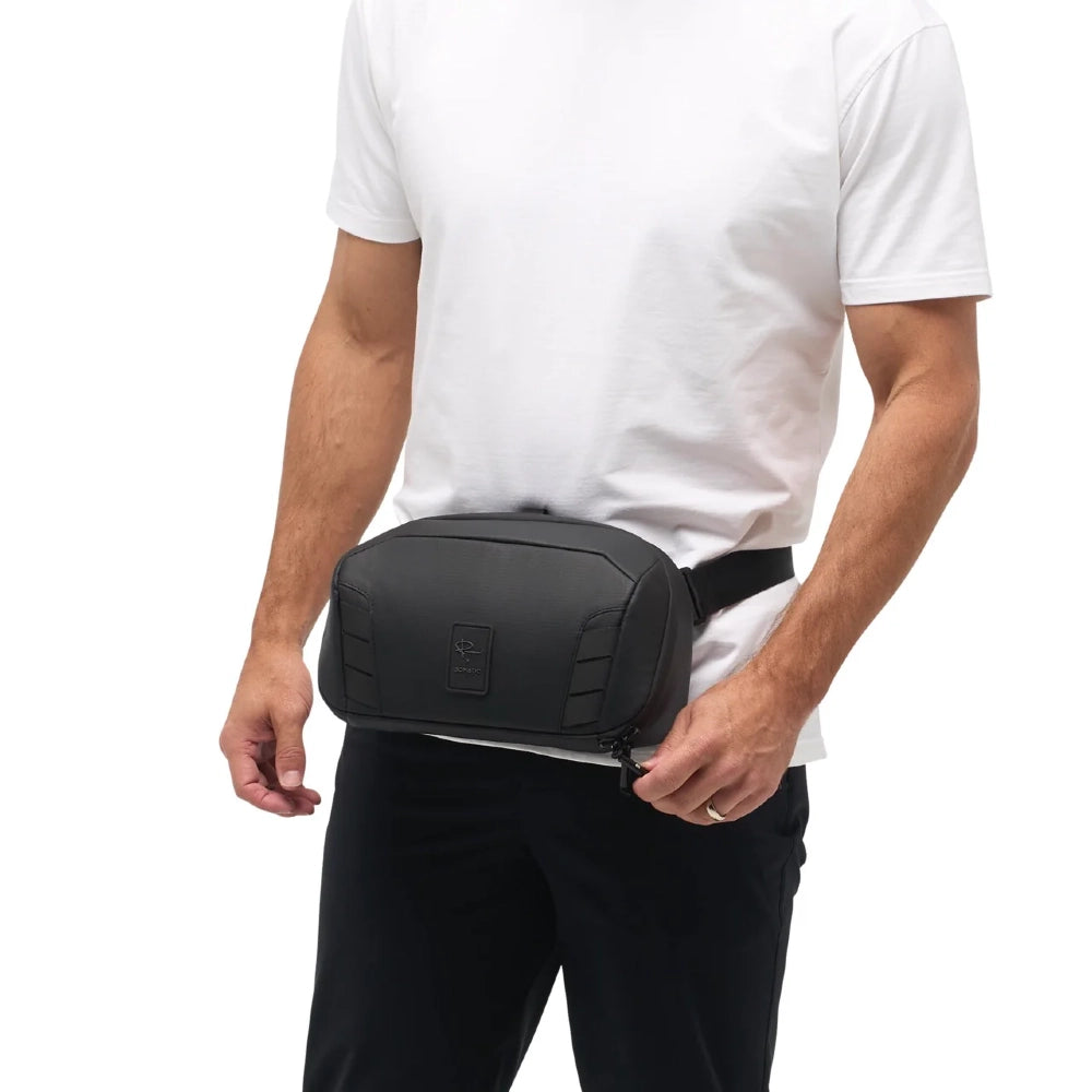 Gomatic McKinnon Camera Sling 5L front angle on model
