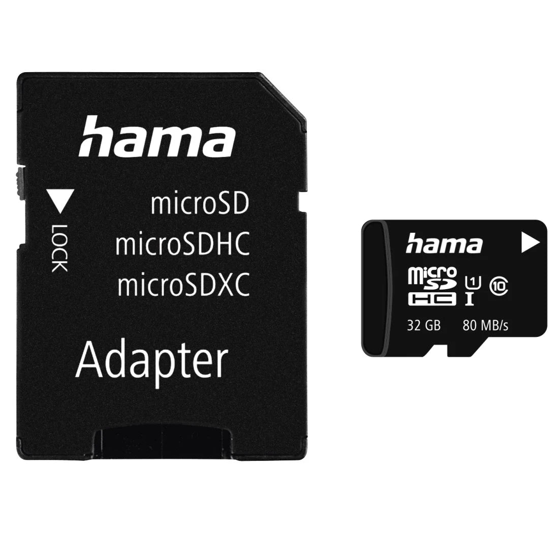 Hama Memory Fast microSDHC Card 32GB – UHS-I, Class 10, V10