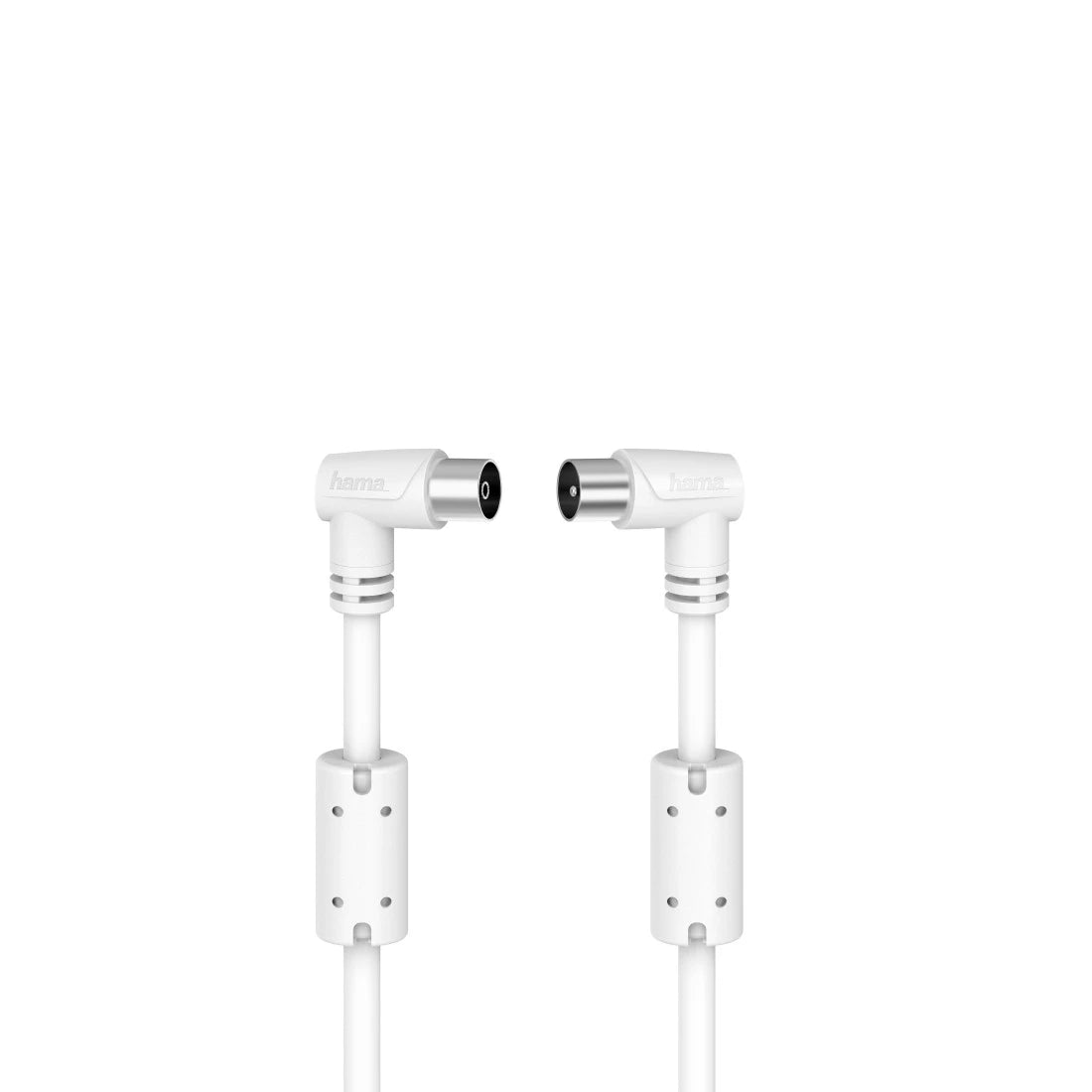 White earbud headphones on a white background