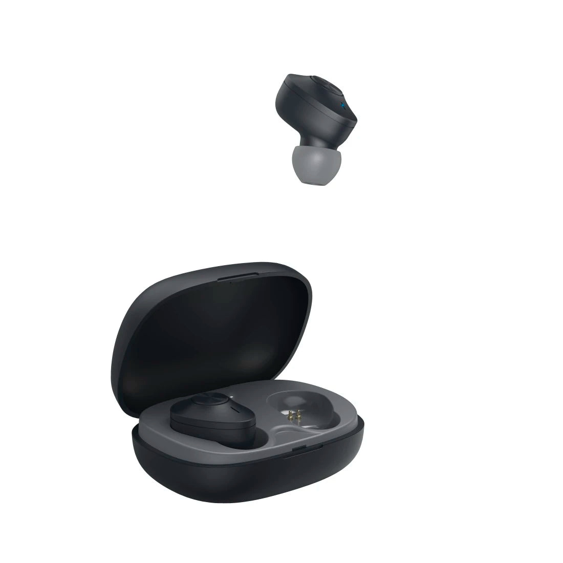Hama “Freedom Buddy” True Wireless Bluetooth In-Ear Headphones with Bass Boost, Black