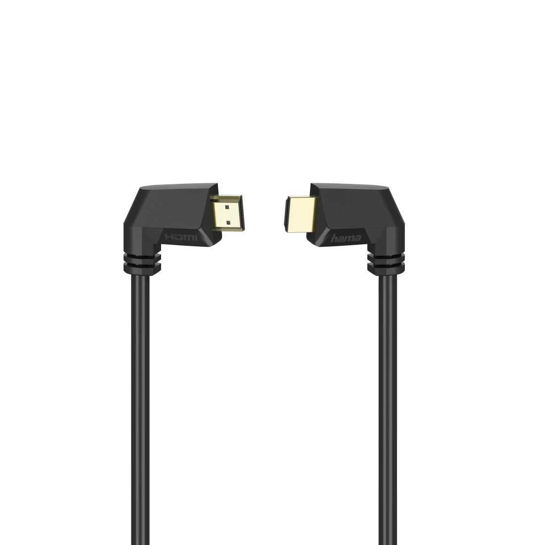 Hama High-speed HDMI™ cable, plug - plug, 90°, Ethernet, gold-plated, 1.5 m