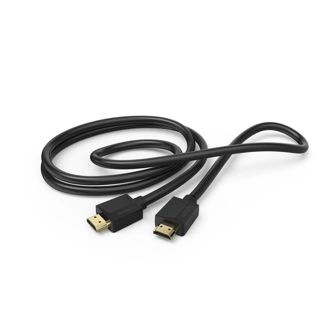 HDMI cable with connectors on a white background