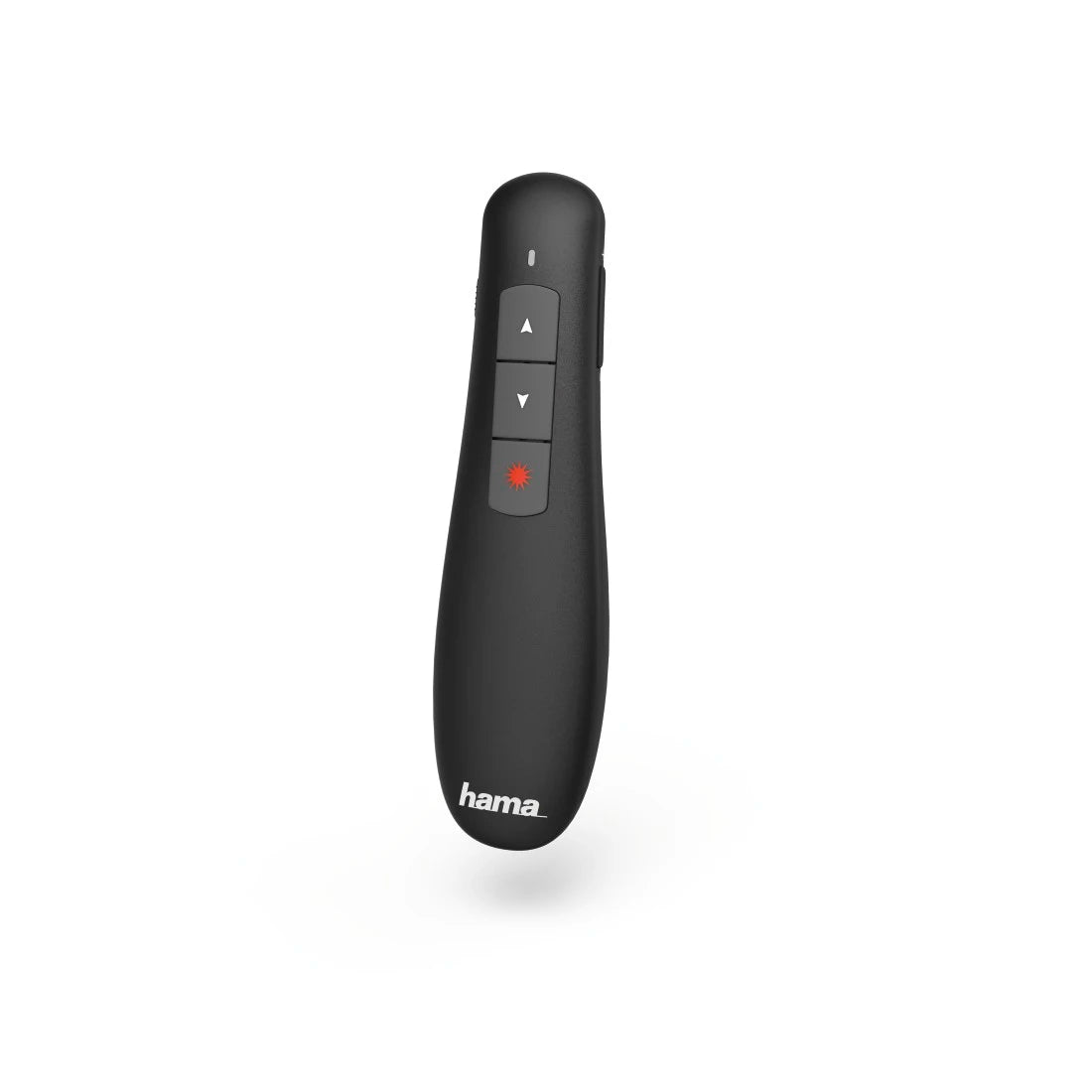 Black remote control with Hama branding on a white background