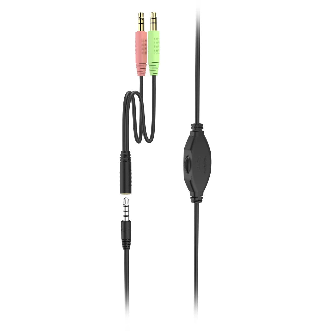 Hama (HS-P150 V2) Ultra-lightweight Headset, 3.5mm Jack, Y-adapter, Padded Ear Pads, Inline Controls
