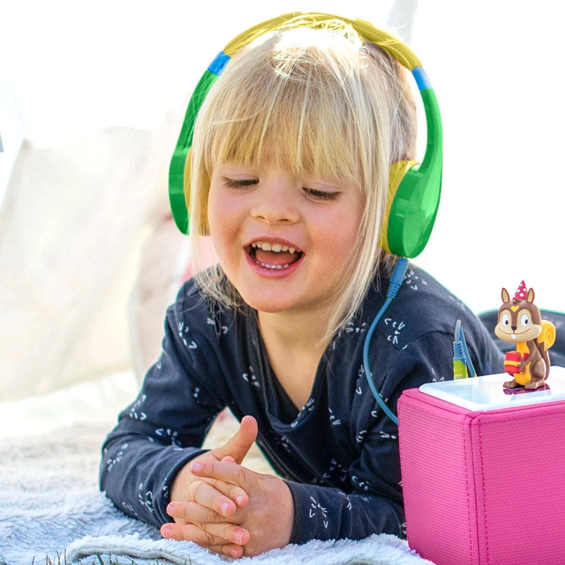 Hama "Kids Guard" Children's Headphones, On-Ear, Volume Limiter, Cable, green