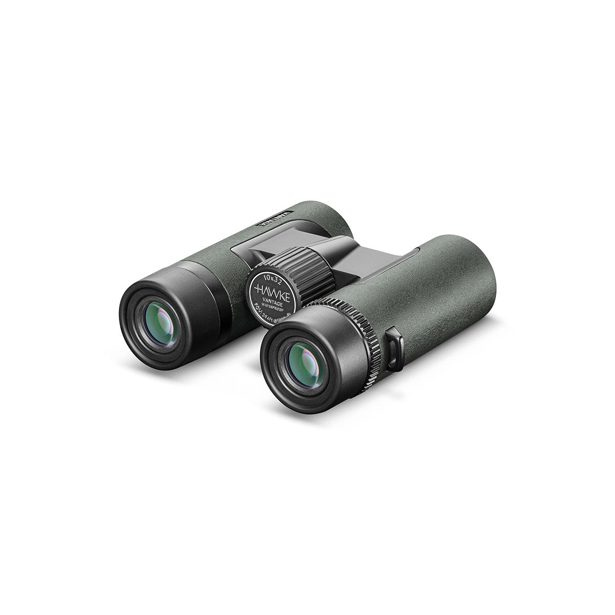 Hawke Vantage 10x32 Binoculars Green back angle