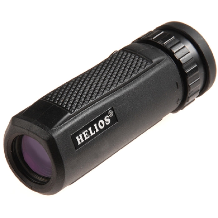 Black monocular with 'Helios' branding on a white background