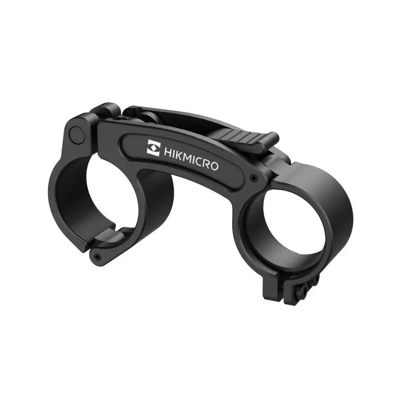 Black Hikmicro camera mount on a white background