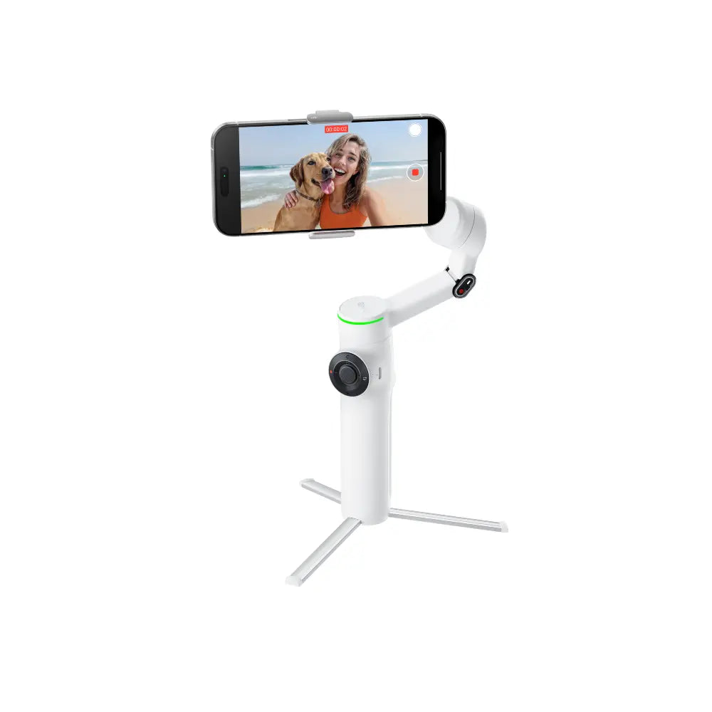 Insta360 Flow 2 Pro side with stand extended