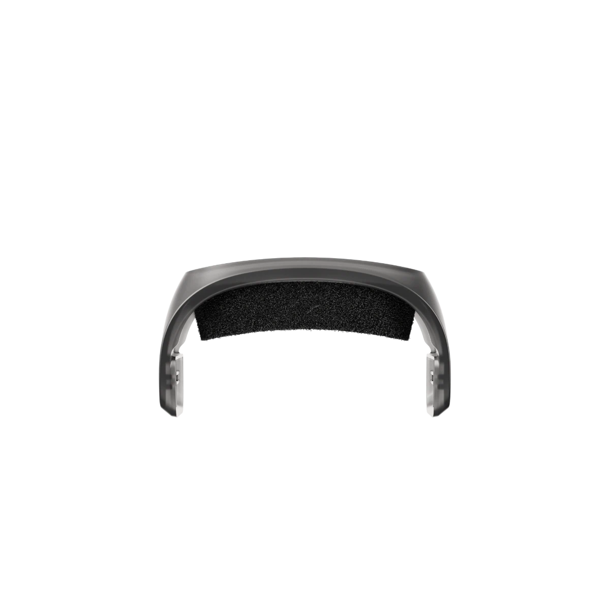 Black car fender on a white background