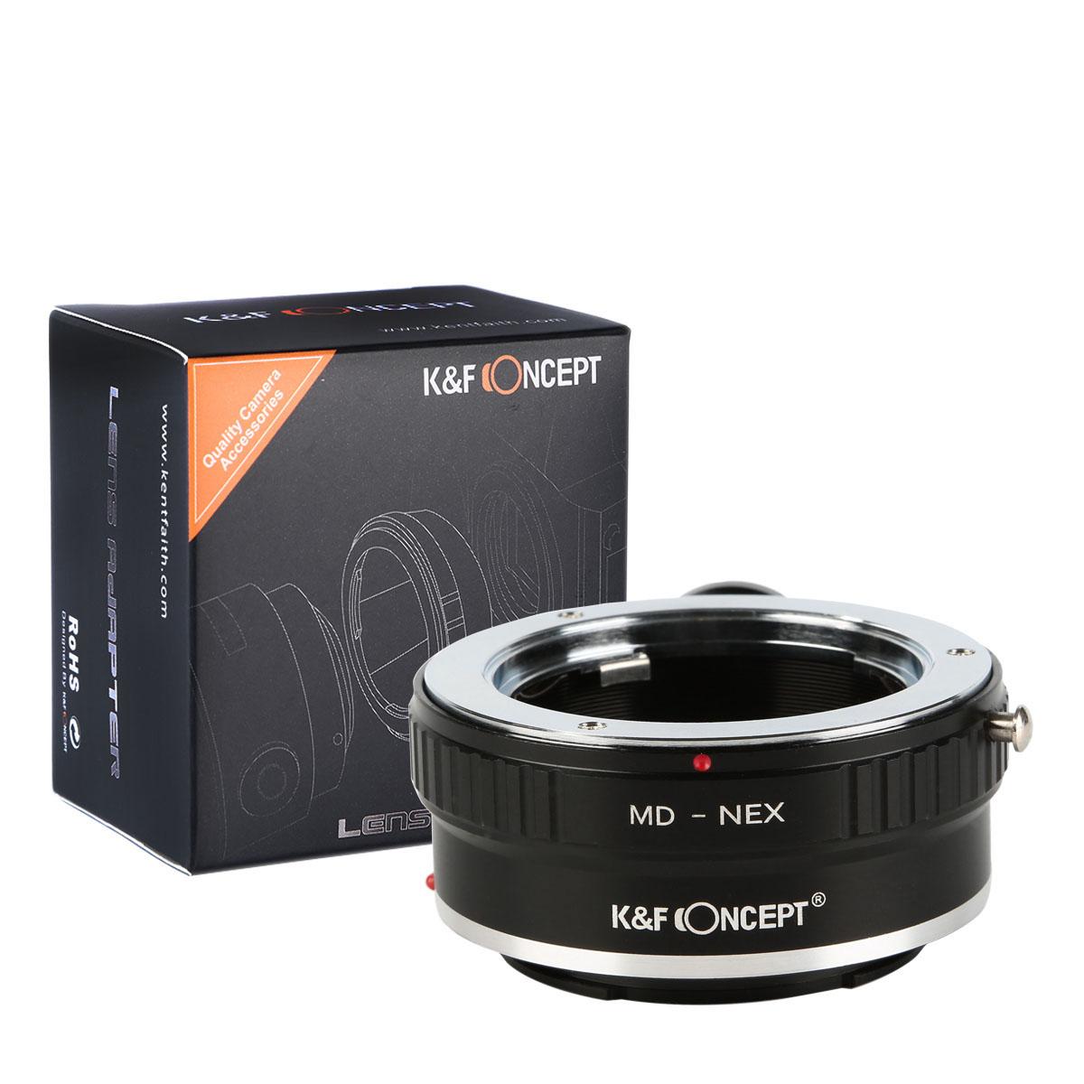 Image of K&F Concept Minolta MD Lenses to Sony E Mount Camera Adapter with Tripod Mount