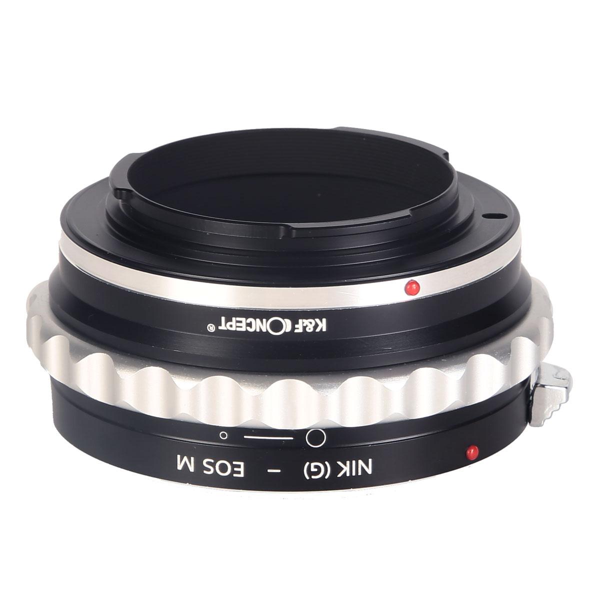 Image of K&F Concept Nikon G/F/AI/AIS/D Lenses to Canon EOS M Mount Camera Adapter