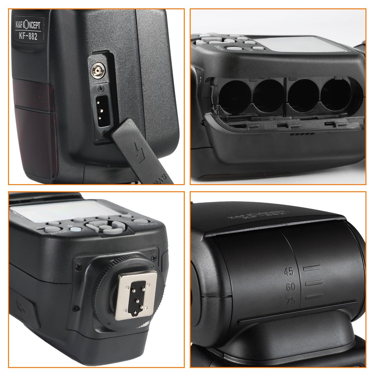 Image of K&F Concept 882 i-TTL HSS Flash for Nikon GN58 1/8000s High Speed Sync