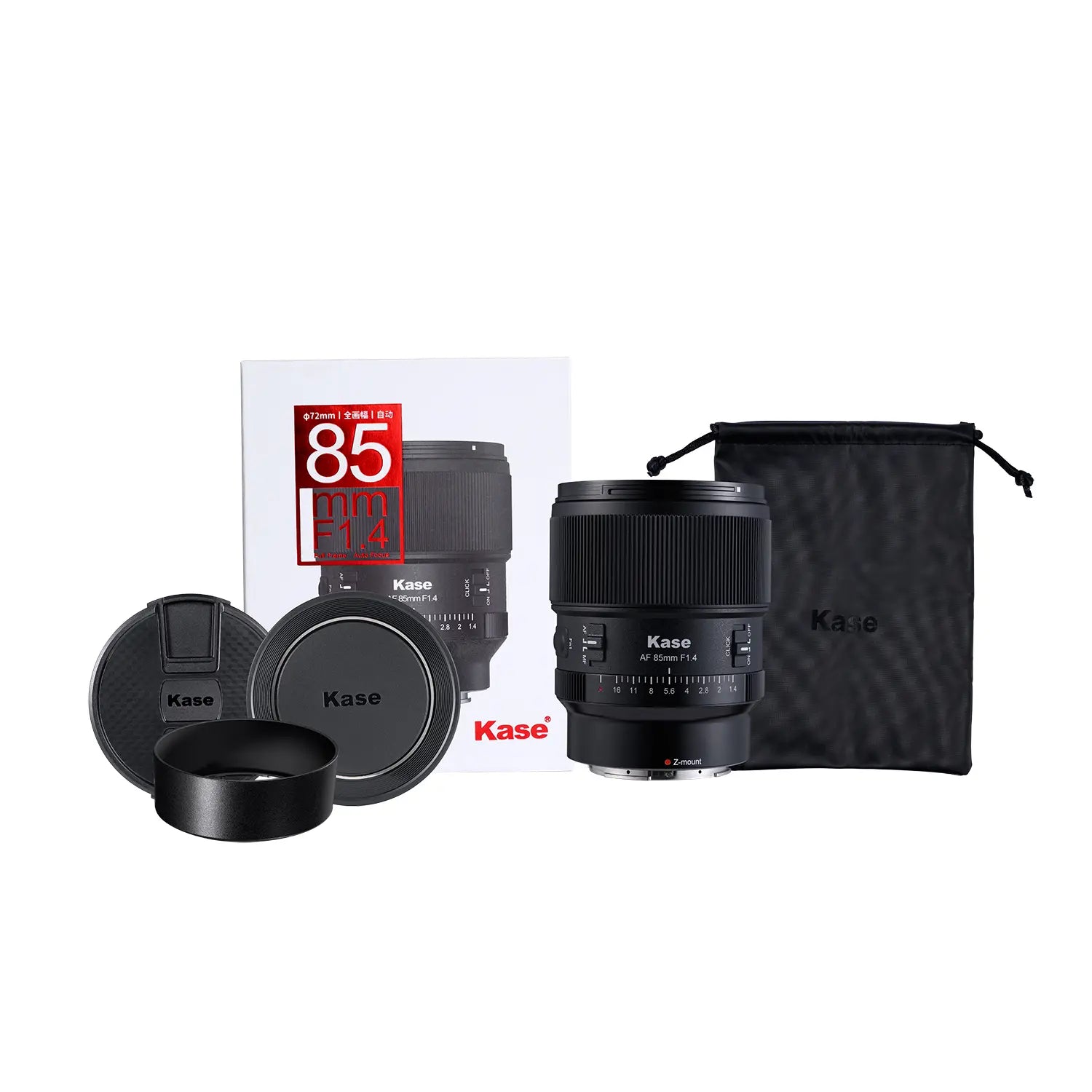 Kase 85mm f1.4 Auto Focus Camera Lens - Nikon Z Mount