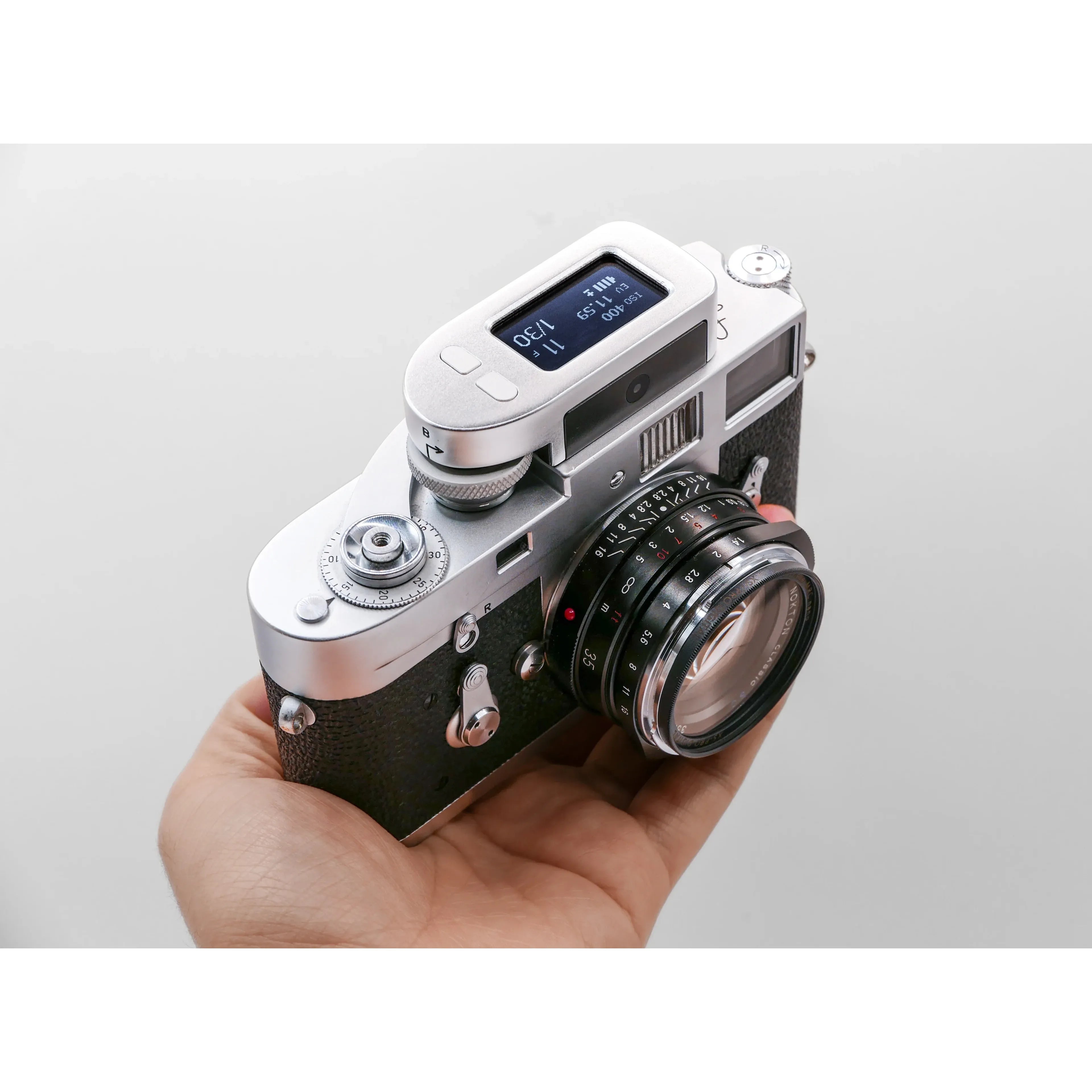 Keks M-Meter For Leica Film Cameras (Black/Chrome)