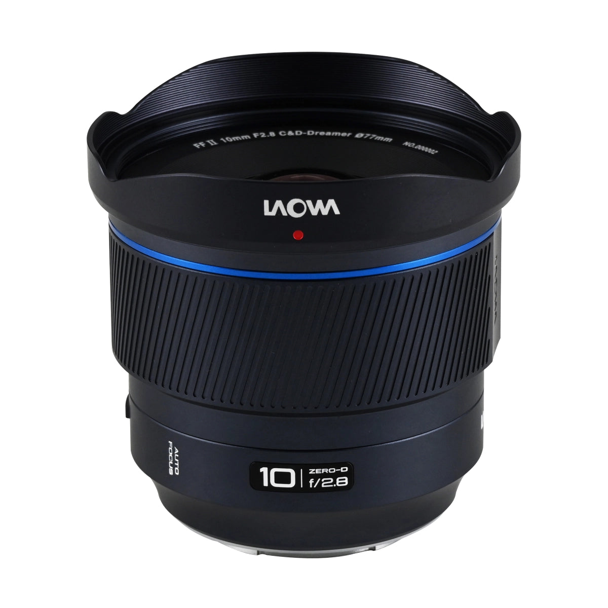Laowa 10mm f2.8 Zero-D FF Auto Focus Lens Sony FE Mount top angle