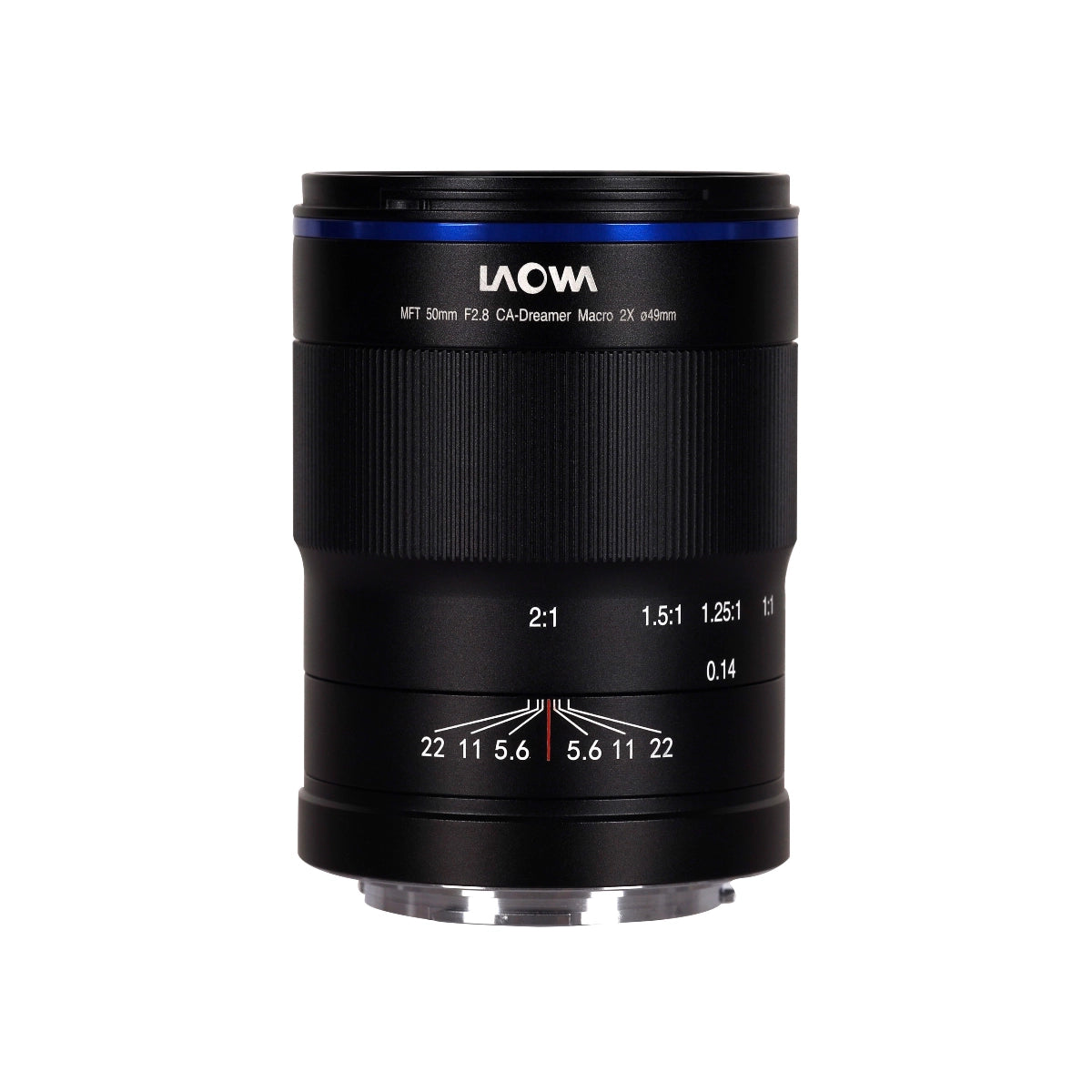 Laowa 50mm f2.8 2X Ultra Macro APO Lens - Micro Four Thirds MFT top angle