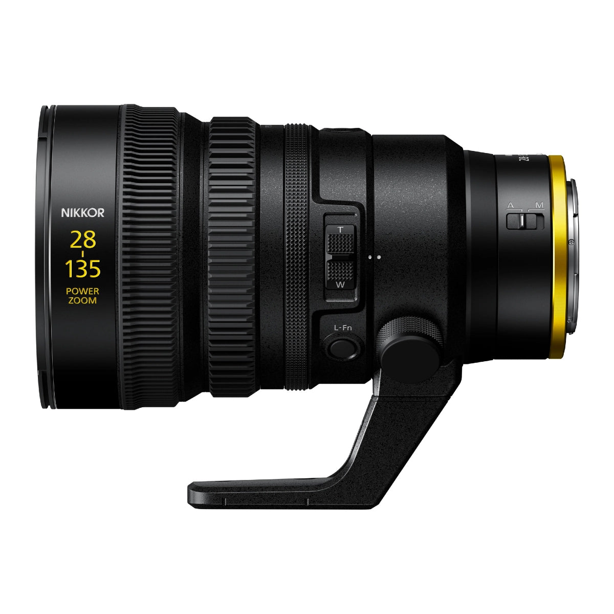 Nikon NIKKOR Z 28-135 f/4 PZ Lens side angle 2