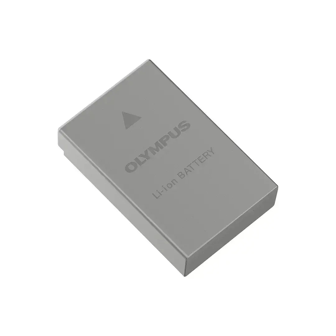 A gray Olympus BLS-50 lithium-ion rechargeable battery.