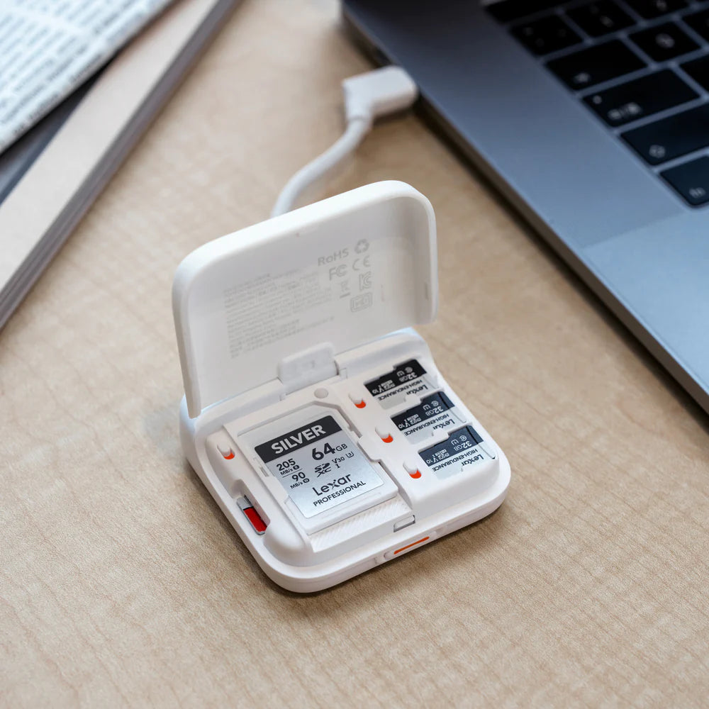 PGYTECH CreateMate SD Mini Card Reader Case - Ivory White
