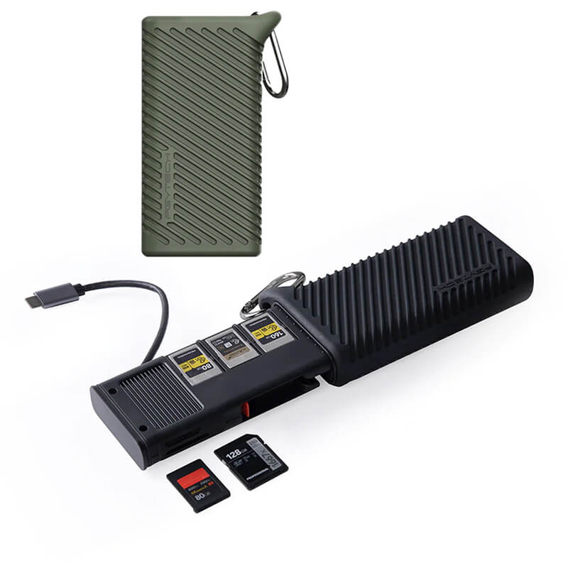 PGYTech CreateMate CFexpress Type-B & SD Card Reader and Case - Moss Green