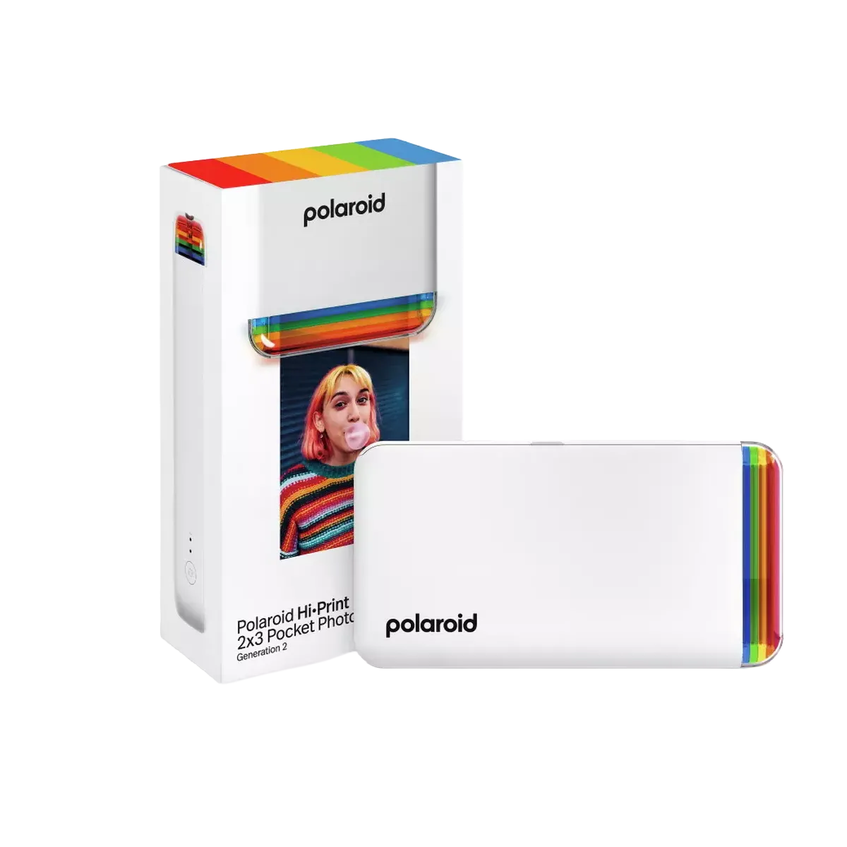 Polaroid Hi·Print 2x3 Generation 2 Pocket Photo Printer - White