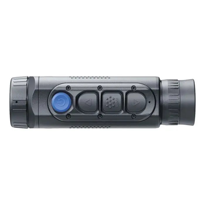 Gray thermal imaging device with control buttons on a white background