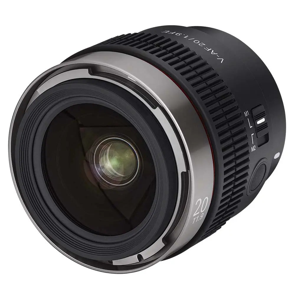 fSamyang V-AF 20mm T1.9 Sony FE front