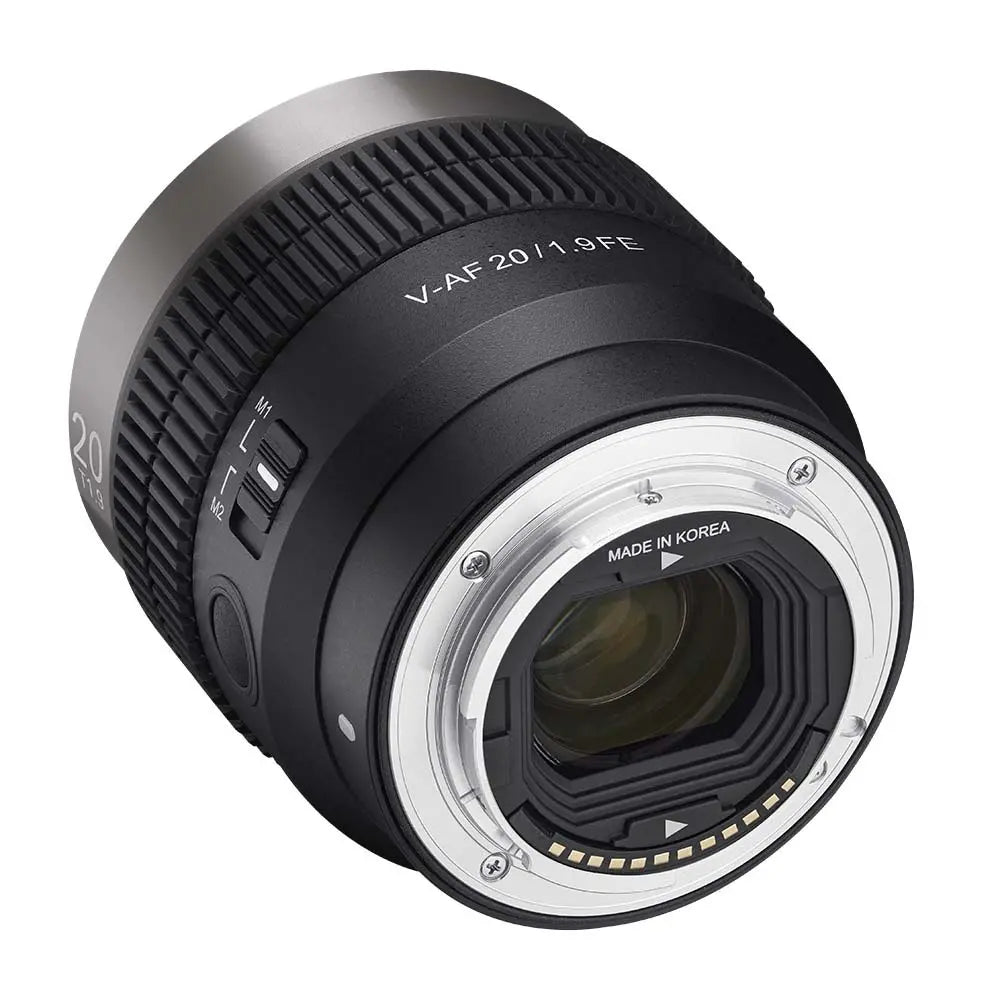 Samyang V-AF 20mm T1.9 Sony FE back