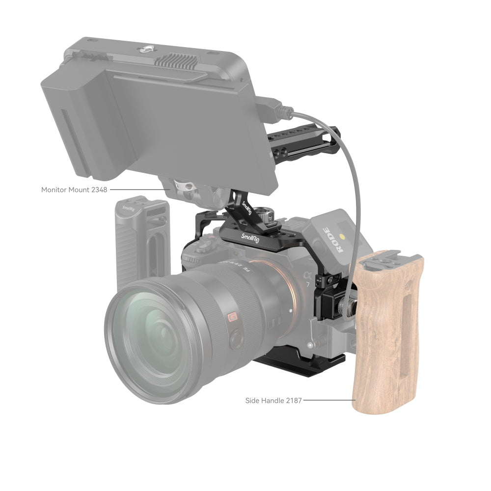SmallRig Basic Cage Kit for Sony Alpha 7R V/Alpha 7 IV/Alpha 7S III 3668B product photo of optional accessories
