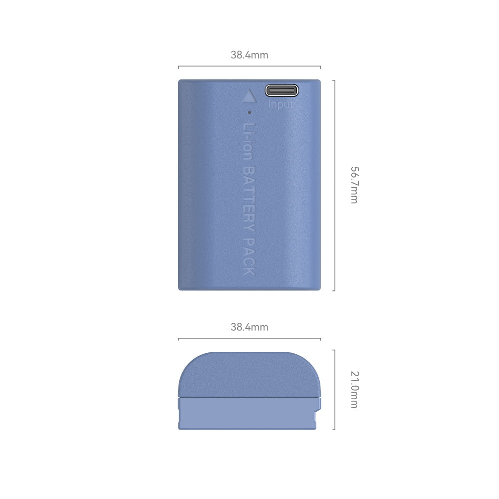 SmallRig LP-E6NH USB-C Rechargeable Camera Battery 4264 product photo of battery dimensions
