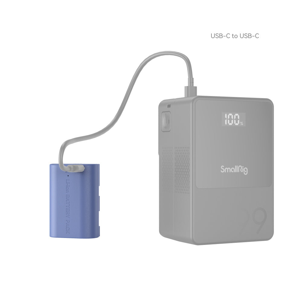 SmallRig LP-E6NH USB-C Rechargeable Camera Battery 4264 product photo of battery being charged
