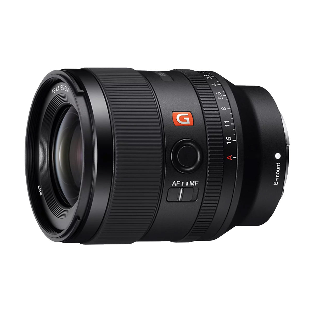 Sony FE 35mm f1.4 GM Lens side angle