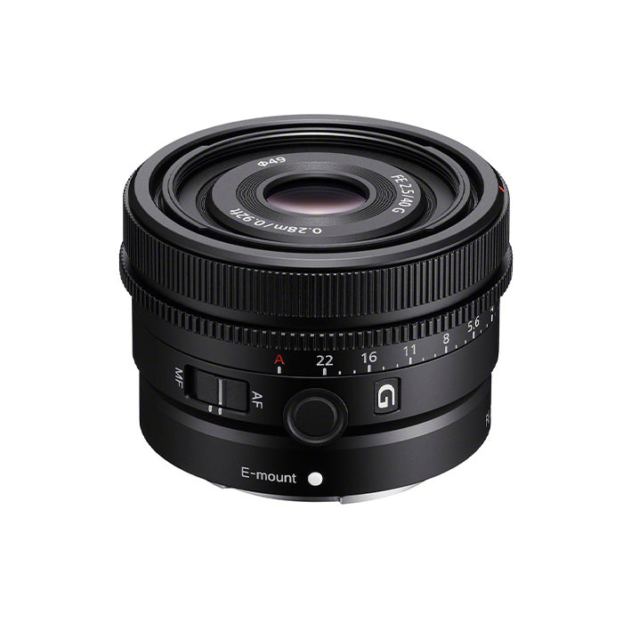 Sony FE 40mm f2.5 G Lens top angle