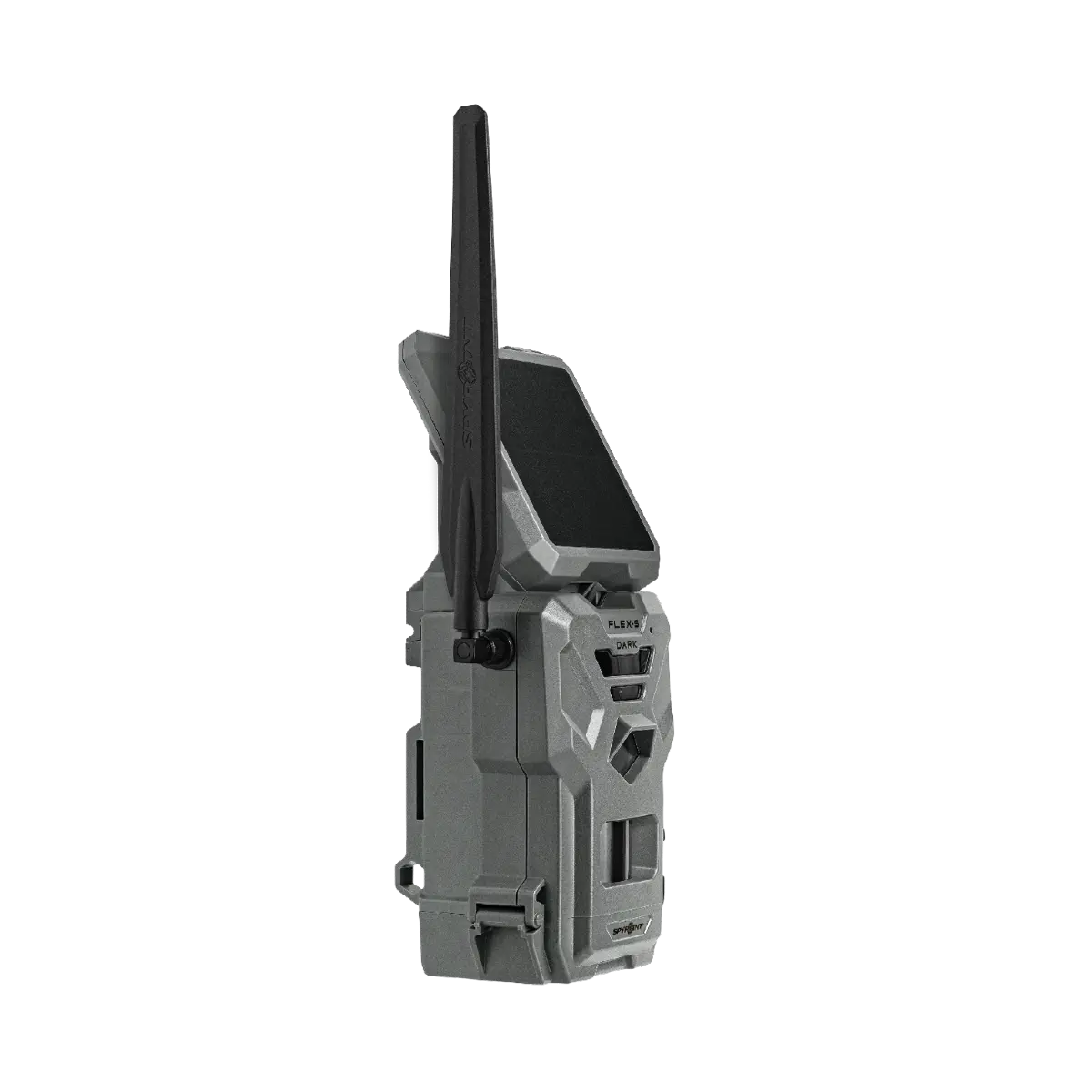 Spypoint Flex-S-Dark solar trail camera side angle